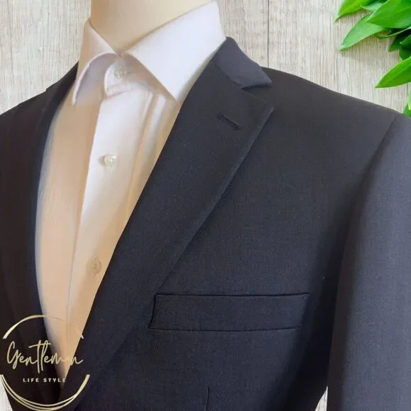 Pronto Uomo Men's 40L Charcoal Gray Wool Blazer Sport Coat 2-Button Suit Jacket